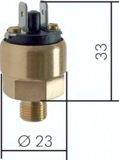 Czujnik ciśnienia mini, 0,3 - 2 bar NC G1/8 42V