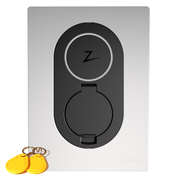 ZESTAW - Zaptec Go - Cloud White - Biel Chmury z Kartami (2x Karta)