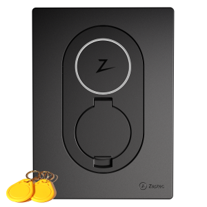 ZESTAW - Zaptec Go - Asphalt Black - Czerń Asfaltu z Brelokami (2x Brelok)